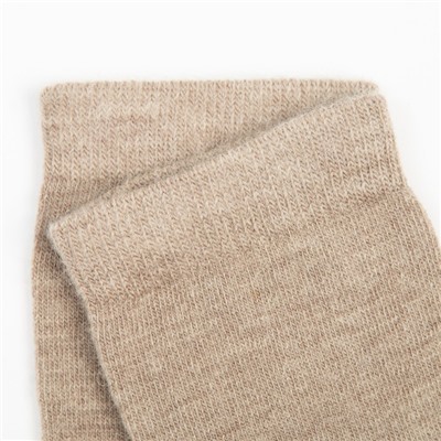Носки женские шерстяные «Super fine», цвет бежевый, размер 38-40